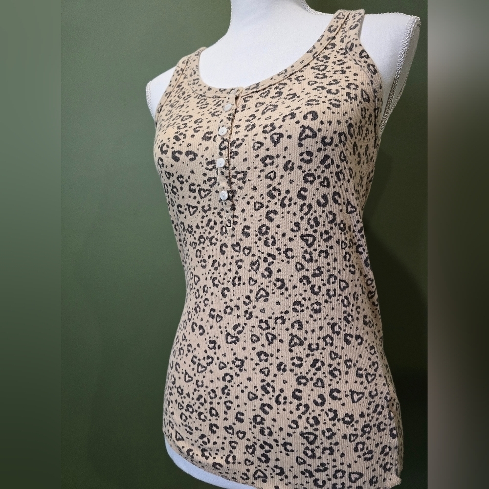 Aerie Leopard Print Sleeveless Top - Picture 4 of 8